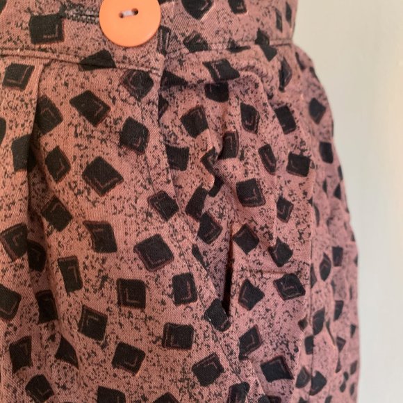 Vintage Mauve Midi Skirt Sz S - Picture 2 of 5